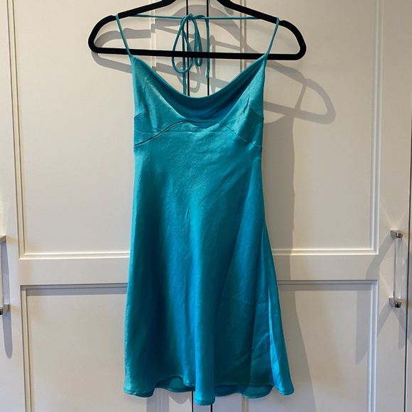 NWT Princess Polly Cairo Mini Dress- Blue - Picture 2 of 9